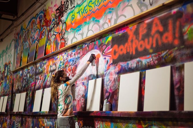 BYOB Spray Paint and Sip at Studio W.I.P. - Studio W.I.P. in Uptown: where your night starts
