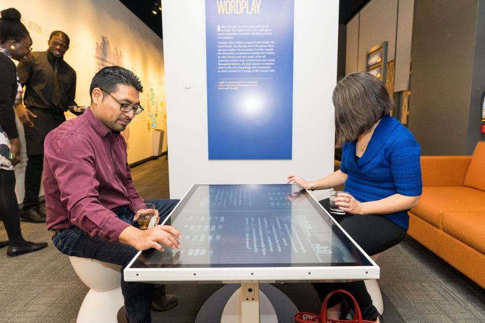 Chicago: American Writers Museum Flexible Date Entry Ticket - Level Up and the reading-and-writing rooms with typewriters