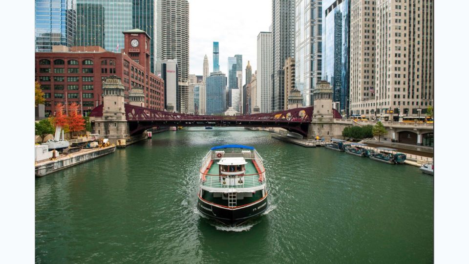 Chicago: Architecture Boat Tour with Drinks - Boarding at 465 N McClurg Ct: Ogden Slip, check-in, and where to wait