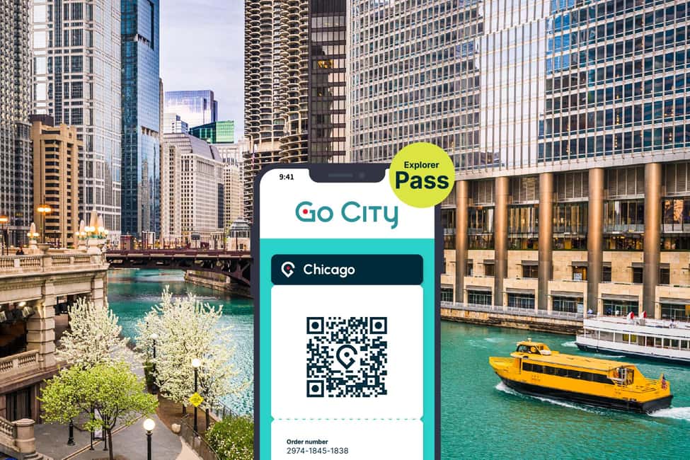 Chicago: Explorer Pass Save up to 50% - includes SkyDeck - Your best anchor stops: Skydeck Chicago, 360 CHICAGO, and skyline views