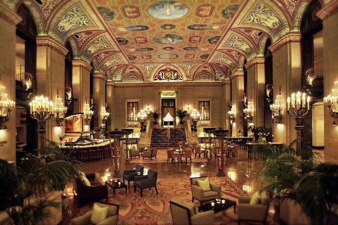 Chicago's Secret Interiors Architectural Walking Tour - Marshall Field and Company: Tiffany-style glass and a classic department-store tea room