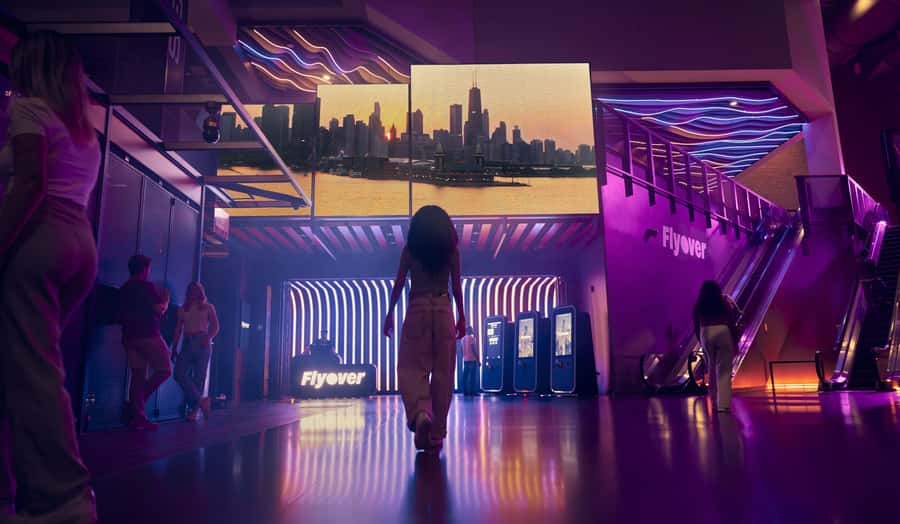 Flyover in Chicago: An Immersive Flying Theatre Experience - The Motion-Seat Ride and the 65-Foot Wraparound Screen