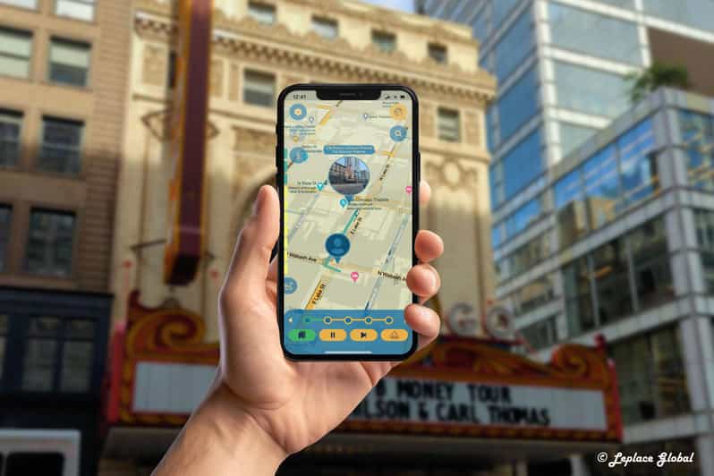Michigan Avenue Rendezvous Walking Tour with Smartphone App - The Leplace World App: Your On-Foot Guide and Game Controller